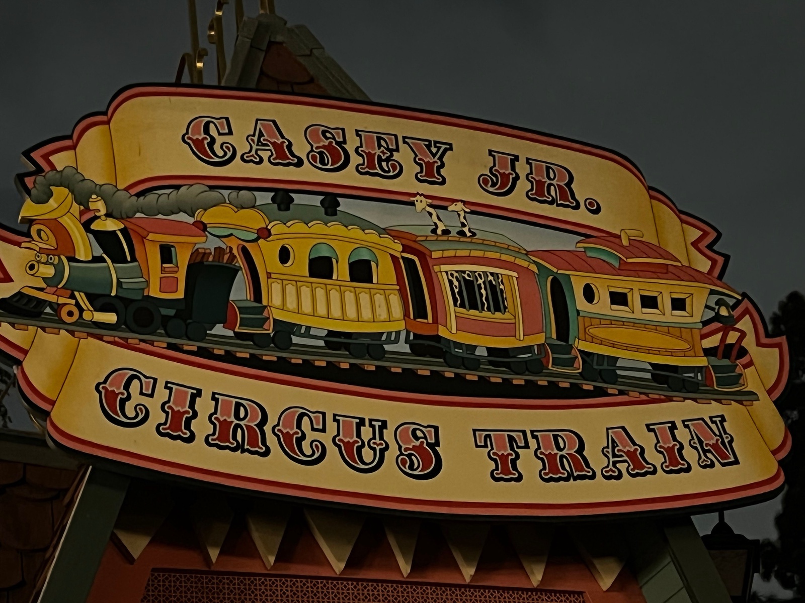 Casey Jr Circus Train Disneyland Park Open Coaster