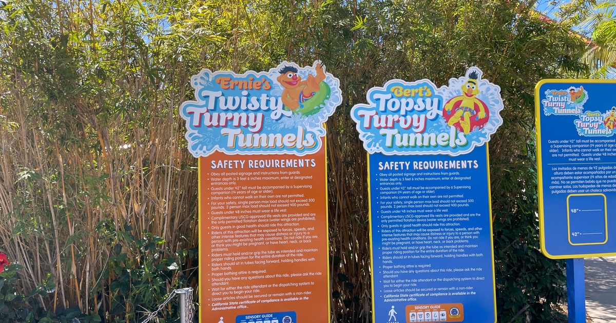 Bert’s Topsy Turvy Tunnels Sesame Place San Diego Open Coaster