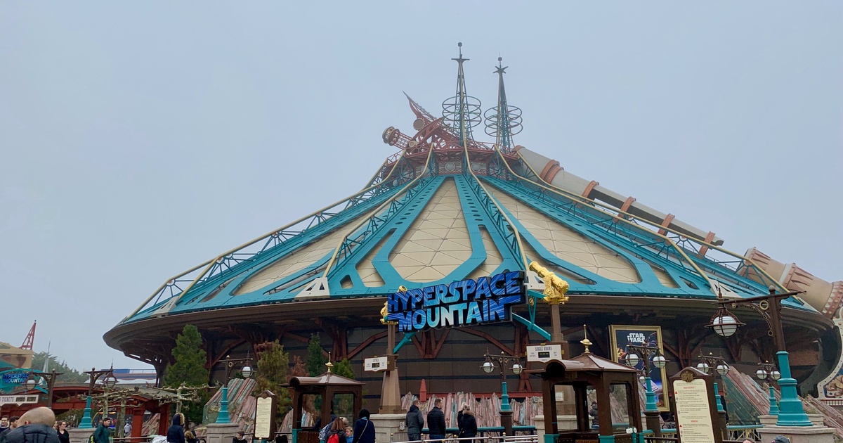 Star Wars Hyperspace Mountain @ Disneyland Paris | Open Coaster